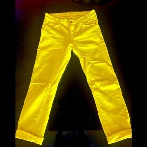 Kate Spade Five Pocket Yellow Jeans